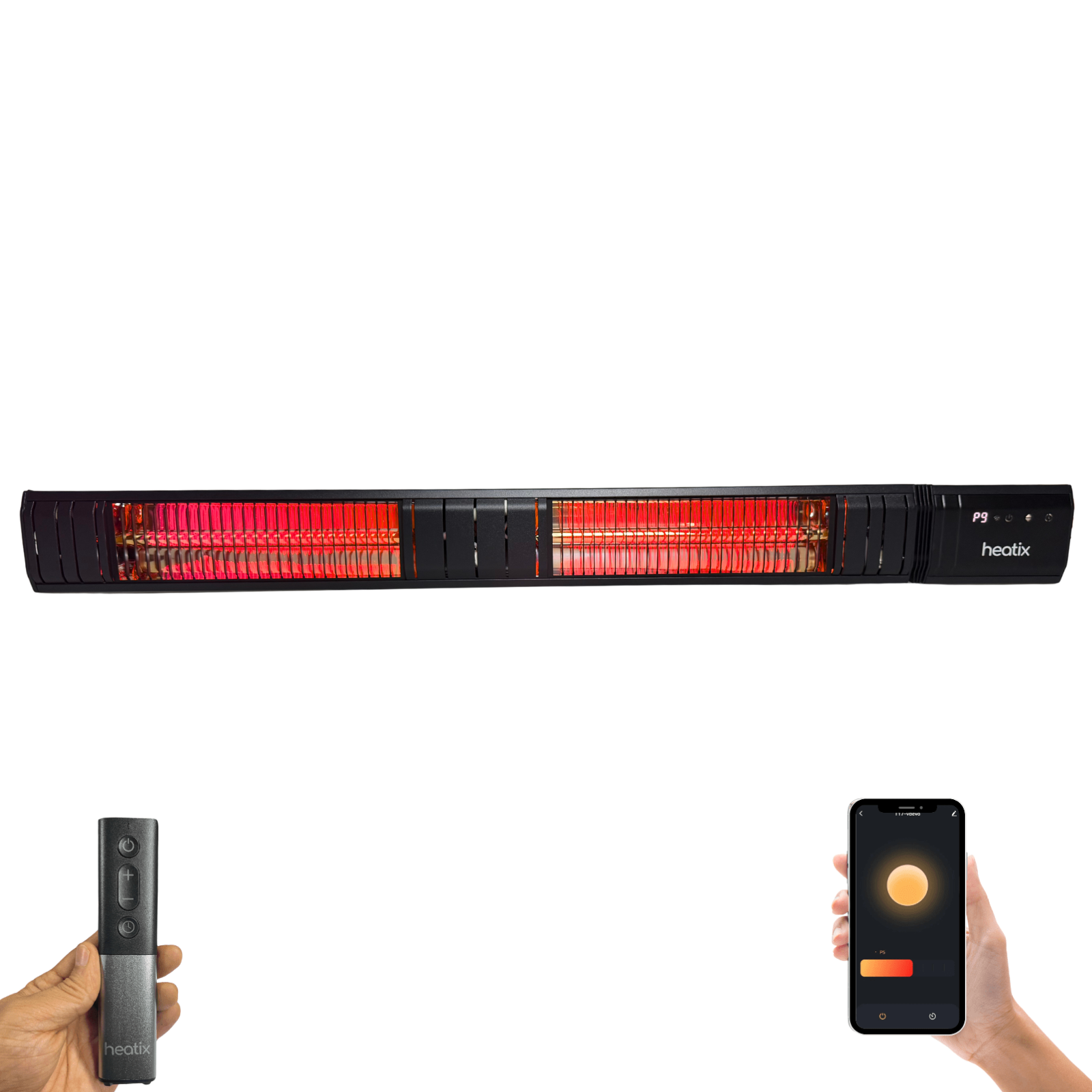 Smarter Golden-Shadow-Heizstrahler 3000W | Heatix Terrassenheizer