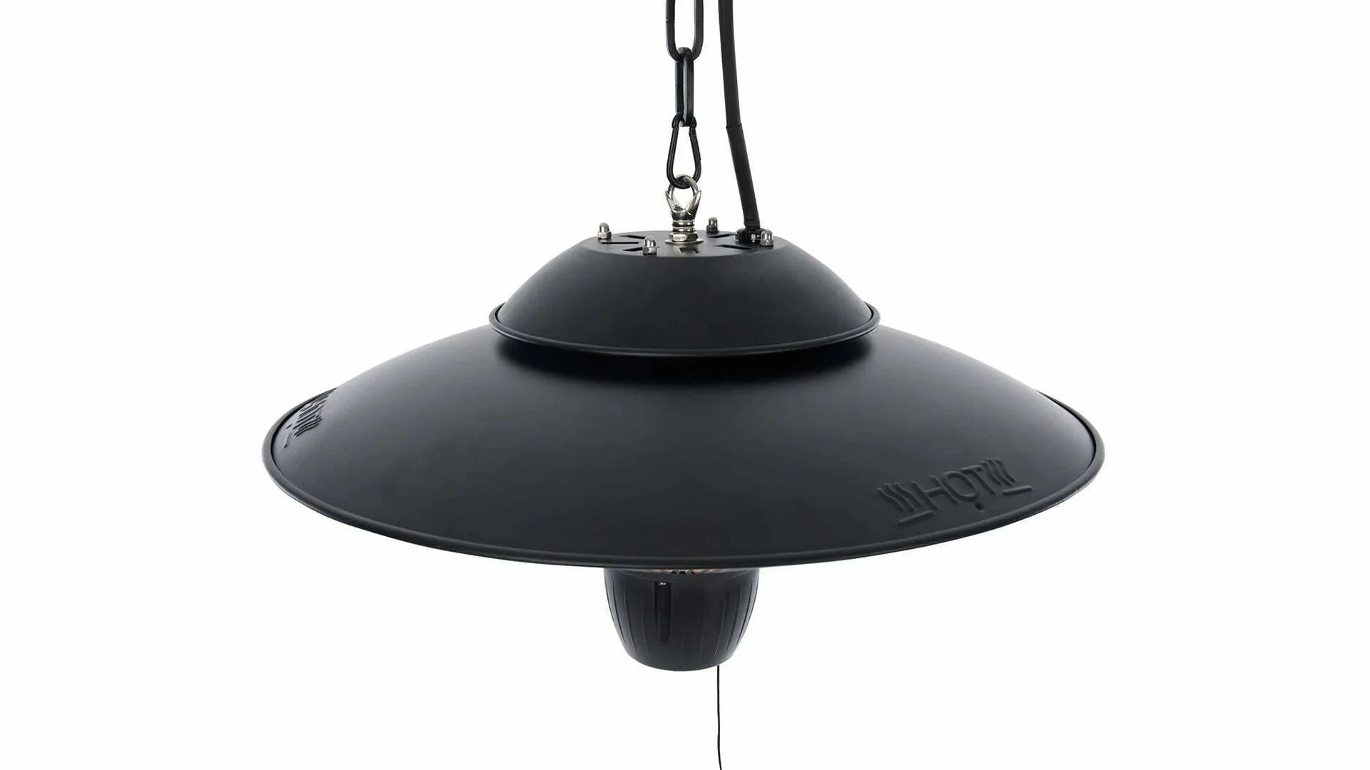 kap van de Sunred Barcelona Bright Hangende zwarte heater met 1500 Watt