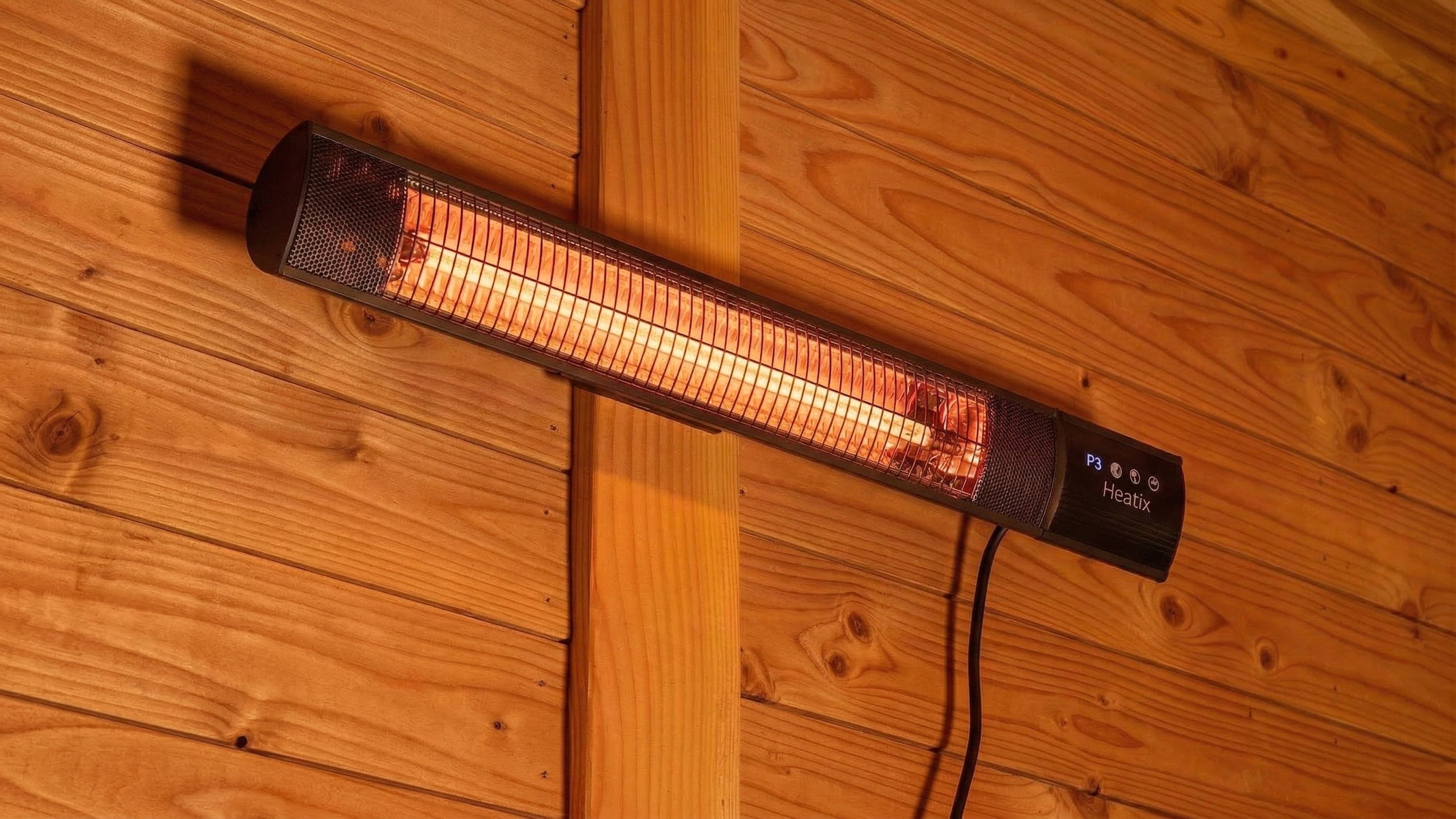 Carbon Rose Gold Heizstrahler 2500W – Wandmodell