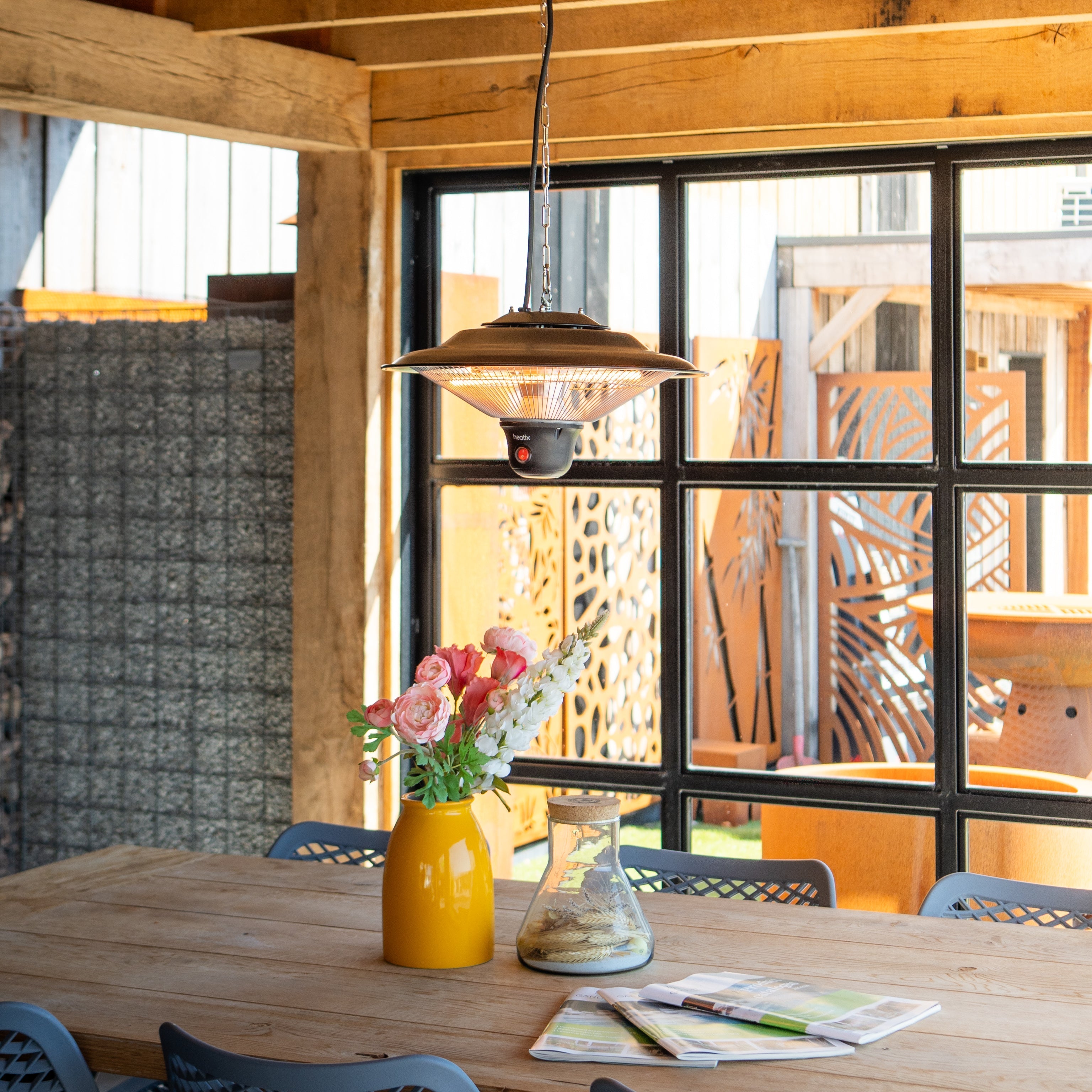 Hängender Heizstrahler 1500 W – Heatix Terrassenheizer 2 Stück