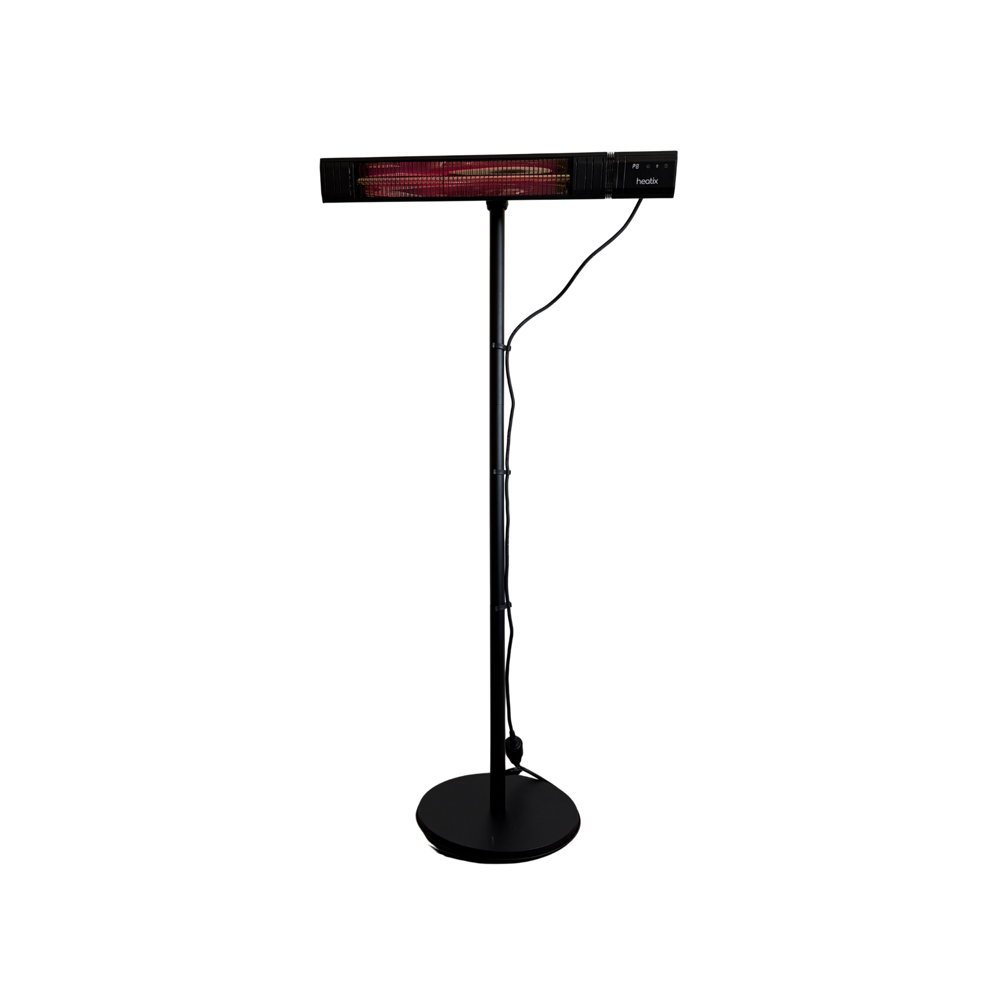 Heatix Terrassenstrahler-Ständer – Verstellbare Stange Schwarz (Universell)