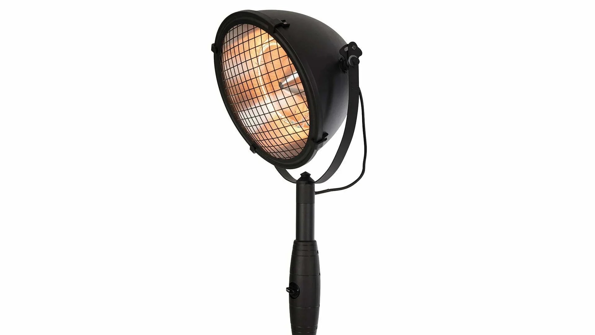 kap van Sunred Indus Bright staande zwarte heater met 2100 Watt