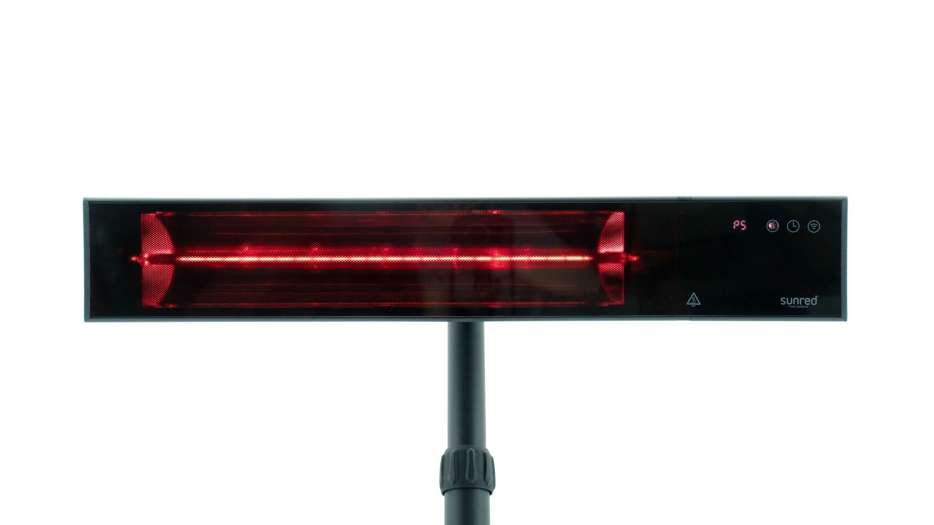 Proglax Gastro heater van Sunred met infrarood licht voor gezellige overkapping