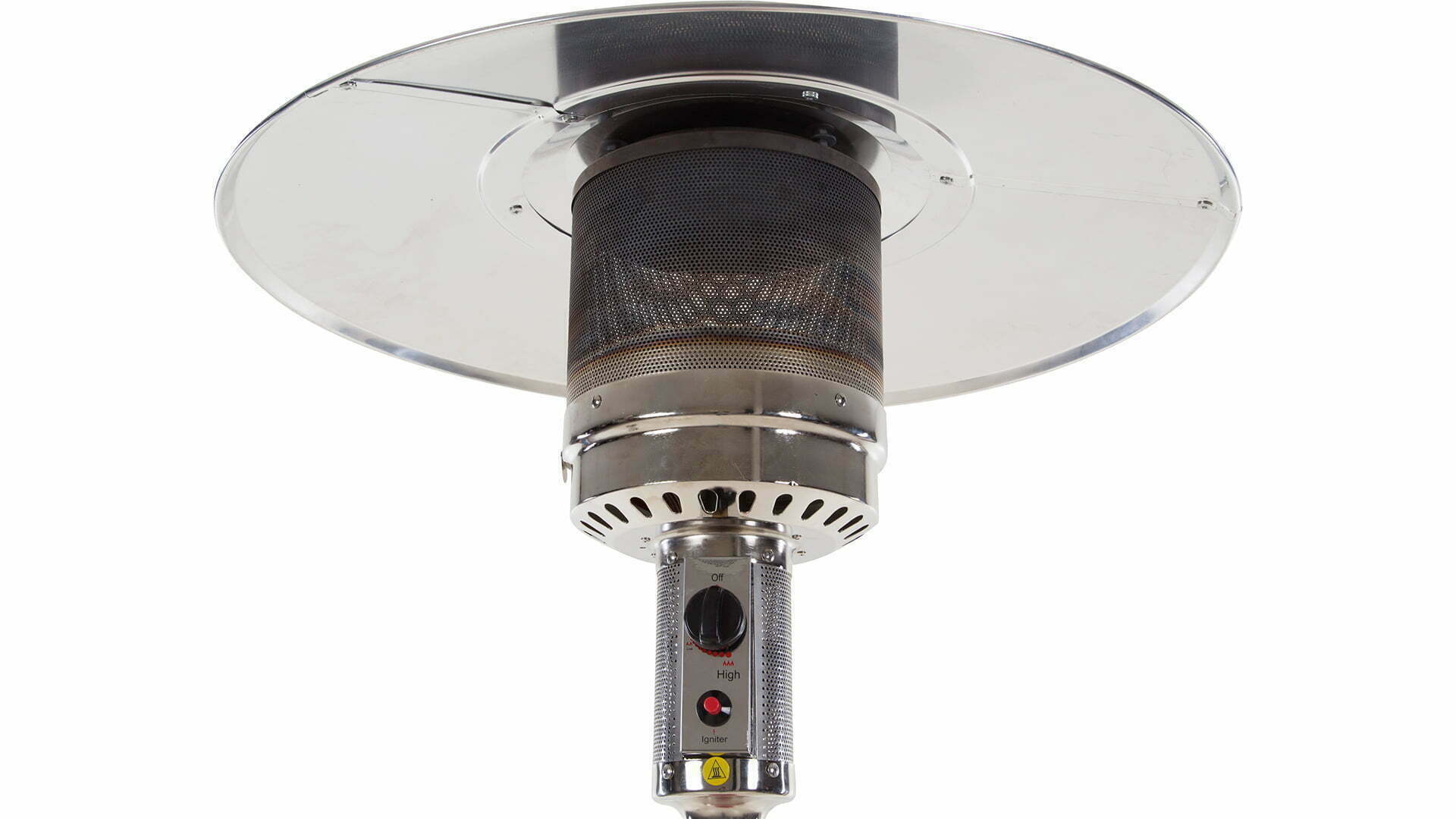 kap van de staande Sunred Sargas roestvrij staal heater met 14000 Watt 