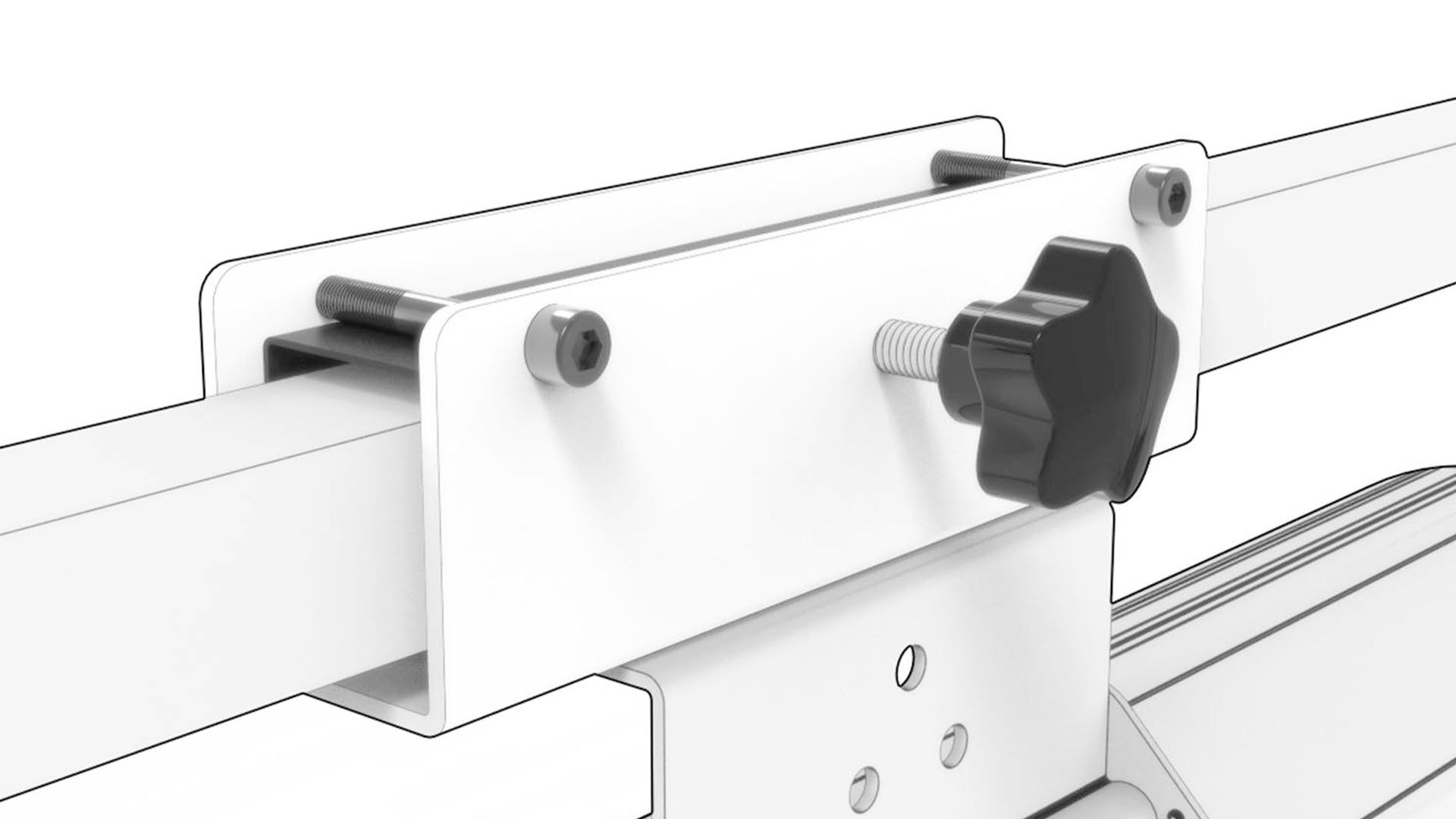 Universelle Befestigungsplatte, Silber