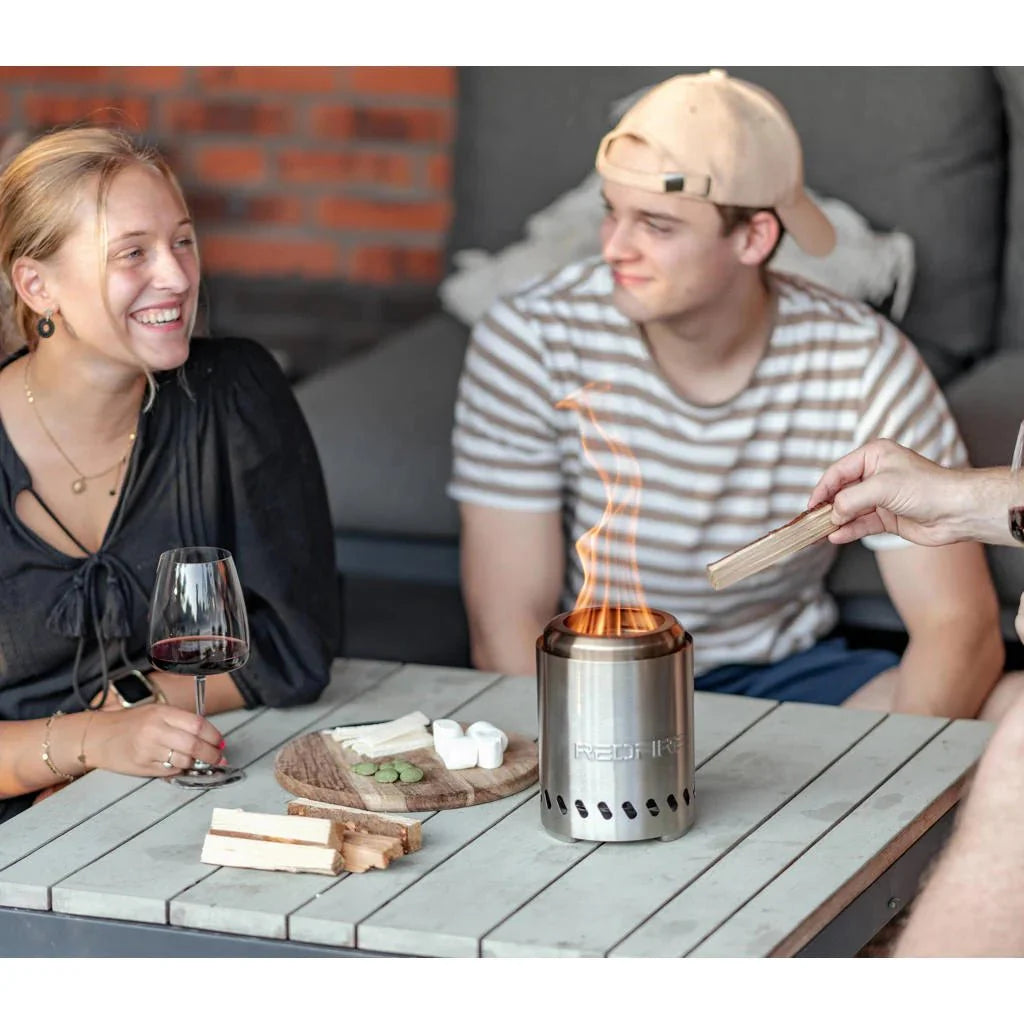 Volcano Pellet-Tischfeuer Medium, Edelstahl (RVS)